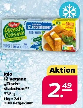 NETTO Iglo 12 vegane ,,Fischstäbchen'' 336 g Angebot