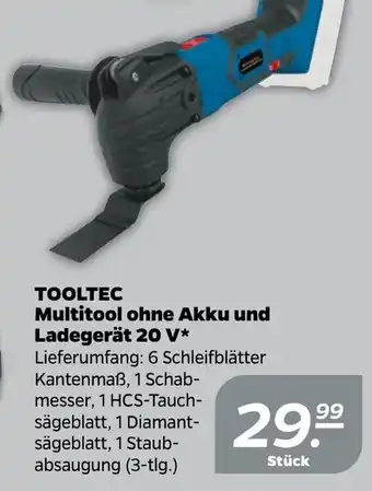 NETTO Tooltec Multitool ohne Akku und Ladegerät 20 V Angebot