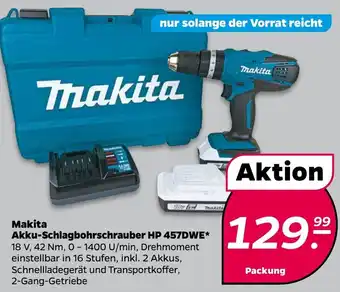 NETTO Makita Akku-Schlagbohrschrauber HP 457DWE Angebot