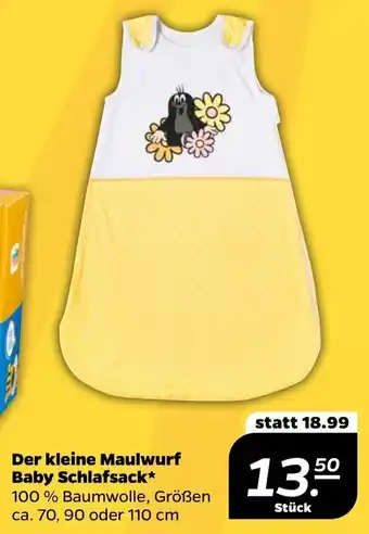 NETTO Der kleine Maulwurf Baby Schiafsack 70, 90 oder 110 cm Angebot