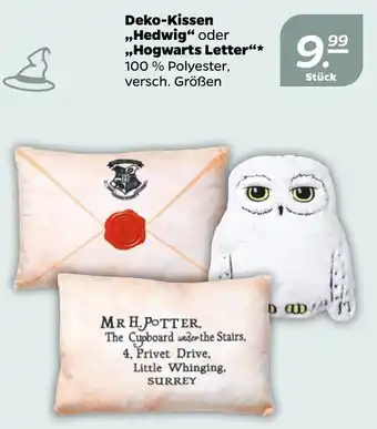 NETTO Deko-Kissen ,,Hedwig oder ,,Hogwarts Letter" Angebot