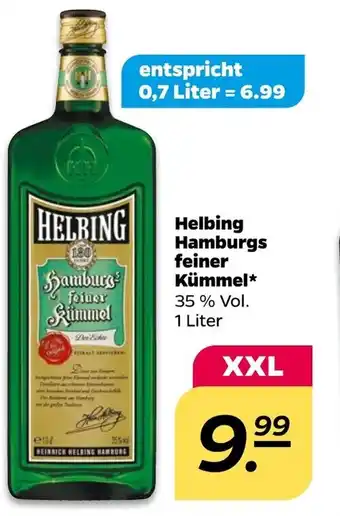 NETTO Helbing Hamburgs feiner Kümmel 1 Liter Angebot