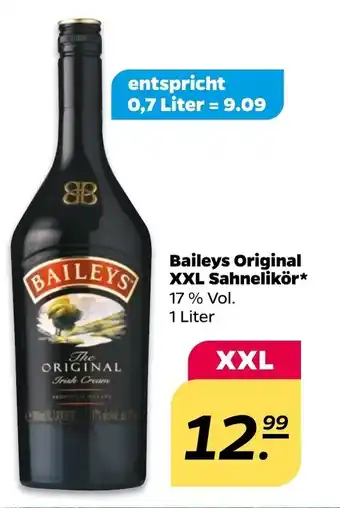 NETTO Baileys Original XXL Sahnerlikör 1 Liter Angebot