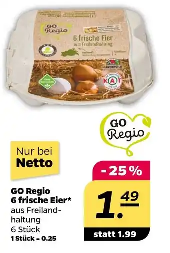 NETTO GO Regio 6 frische Eier Angebot