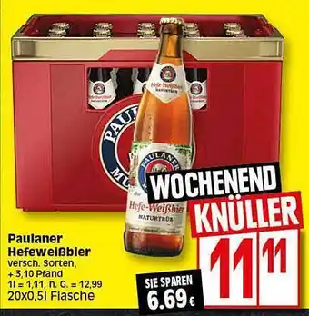 Elli Markt Paulaner hefeweibbier Angebot