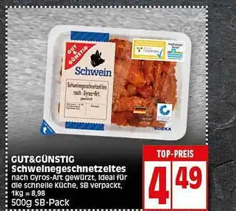 Elli Markt Gut & gunstig schweinegeschnetzeltes Angebot