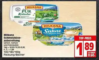 Elli Markt Milkana schmelzkäse zubereitung Angebot