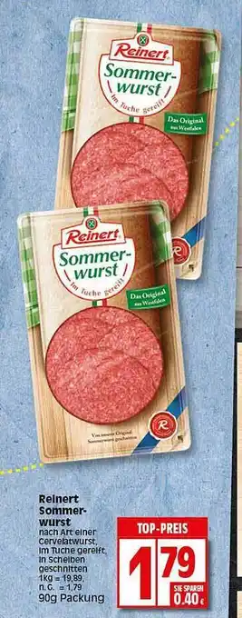 Elli Markt Reinert sommerwurst Angebot