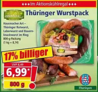 Norma Thüringer wurstpack Angebot