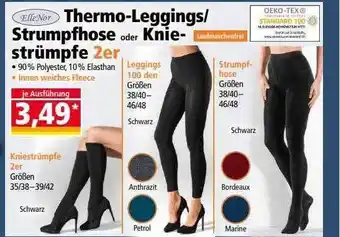 Norma Ellenor thermo-leggings strumpfhose oder kniestrümpfe 2er Angebot