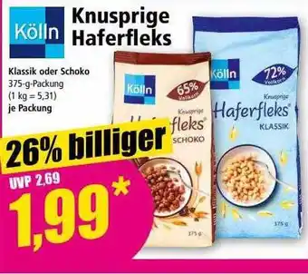 Norma Kölln knusprige haferfleks Angebot