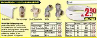 B1 Discount Baumarkt Wiroflex Schraubsystem Angebot