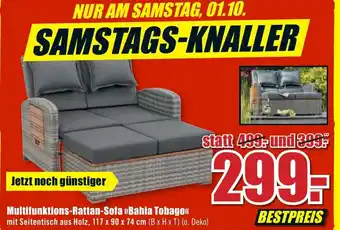 B1 Discount Baumarkt Multifunktions Rattan Sofa Bahia Tobago Angebot