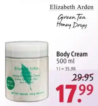 Rossmann Elizabeth Arden Body Cream 500 ml Angebot