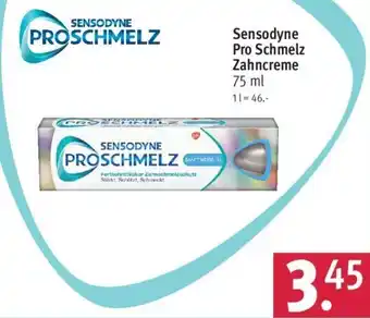 Rossmann Sensodyne Pro Schmelz Zahncreme 75 ml Angebot