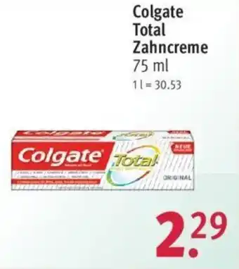 Rossmann Colgate Total Zahncreme 75 ml Angebot