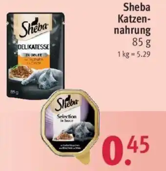 Rossmann Sheba Katzennahrung 85 g Angebot