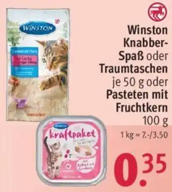 Rossmann Winston Knabber Spaß oder Traumtaschen 50 g oder Pasteten mit Fruchtkern 100 g Angebot