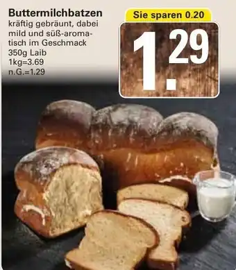 WEZ Buttermilchbatzen 350g Laib Angebot