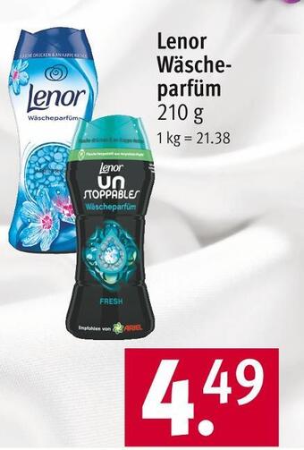 Rossmann Lenor wäscheparfüm Angebot
