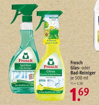 Rossmann Frosch glas- oder bad-reiniger Angebot