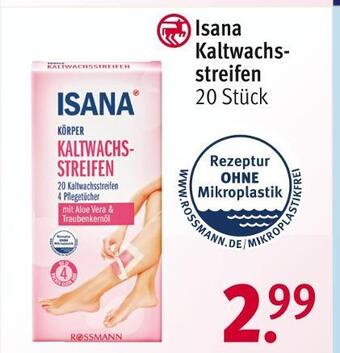 Rossmann Isana kaltwachsstreifen Angebot