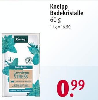 Rossmann Kneipp badekristalle Angebot