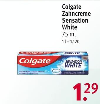 Rossmann Colgate zahncreme sensation white Angebot