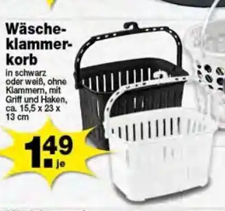 Krümet Sonderposten Wäscheklammerkorb Angebot