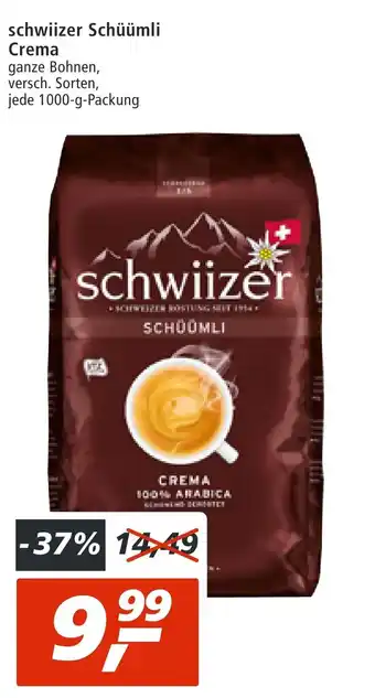 mein real Schwiizer Schuumli Crema 1 kg Angebot