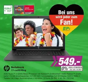 EP hp Notebook 17-ca2639ng Angebot