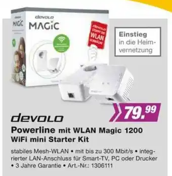 EP Devolo Powerline mit WLAN Magic 1200 WiFi mini Starter Kit Angebot