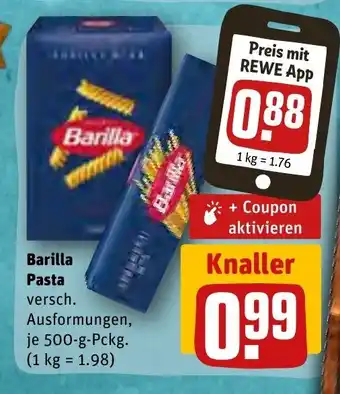 REWE Barilla Pasta 500g Angebot