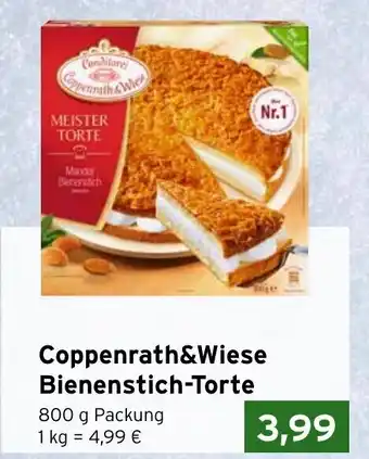 CAP Markt Coppenrath & Wiese Bienenstich Torte 800g Angebot