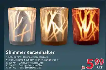 Selgros Shimmer Kerzenhalter Angebot