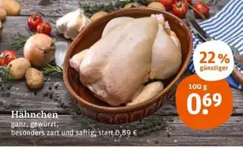 tegut Hähnchen 100 g Angebot