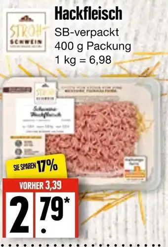 Edeka Frischemarkt Gutfleisch Hackfleisch 400 g Packung Angebot