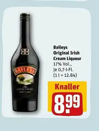 REWE Kaufpark Baileys original irish cream liqueur Angebot