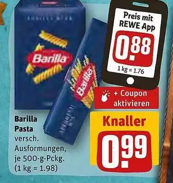 REWE Kaufpark Barilla pasta Angebot