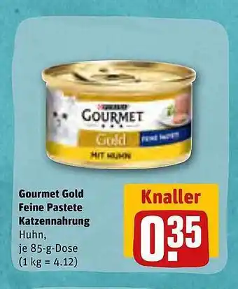 REWE Kaufpark Gourmet gold feine pastete katzennahrung Angebot