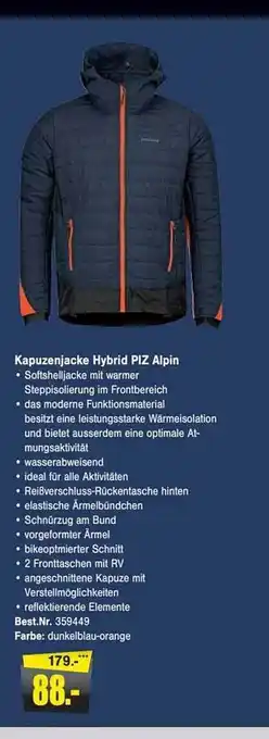 Zweirad Stadler Kapuzenjacke hybrid piz alpin Angebot