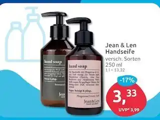 Budni Jean & len handseife Angebot