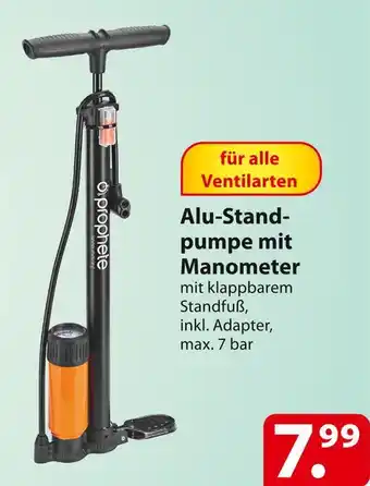 Famila Nord Ost Prophete alu-standpumpe mit manometer Angebot