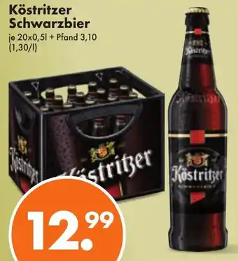 Trink und Spare Köstritzer Schwarzbier 20x0,5 L Angebot