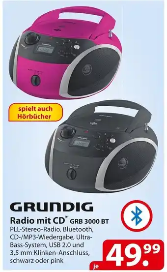 Famila Nord Ost Grundig radio mit cd grb 3000 bt Angebot