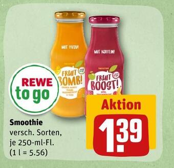 REWE Rewe to go smoothie Angebot
