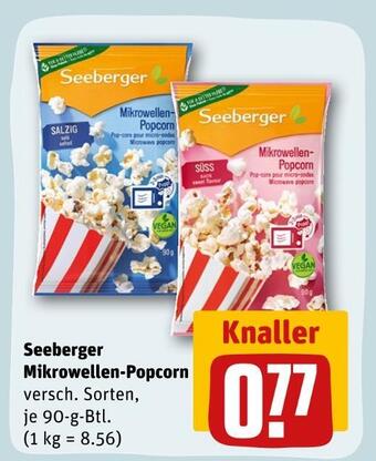 REWE Seeberger mikrowellen-popcorn Angebot