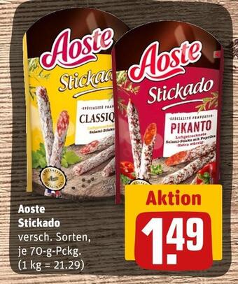 REWE Aoste stickado Angebot