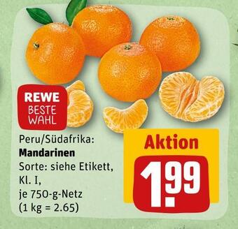 REWE Rewe beste wahl mandarinen Angebot