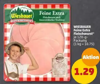 PENNY Wiesbauer feine extra fleischwurst Angebot